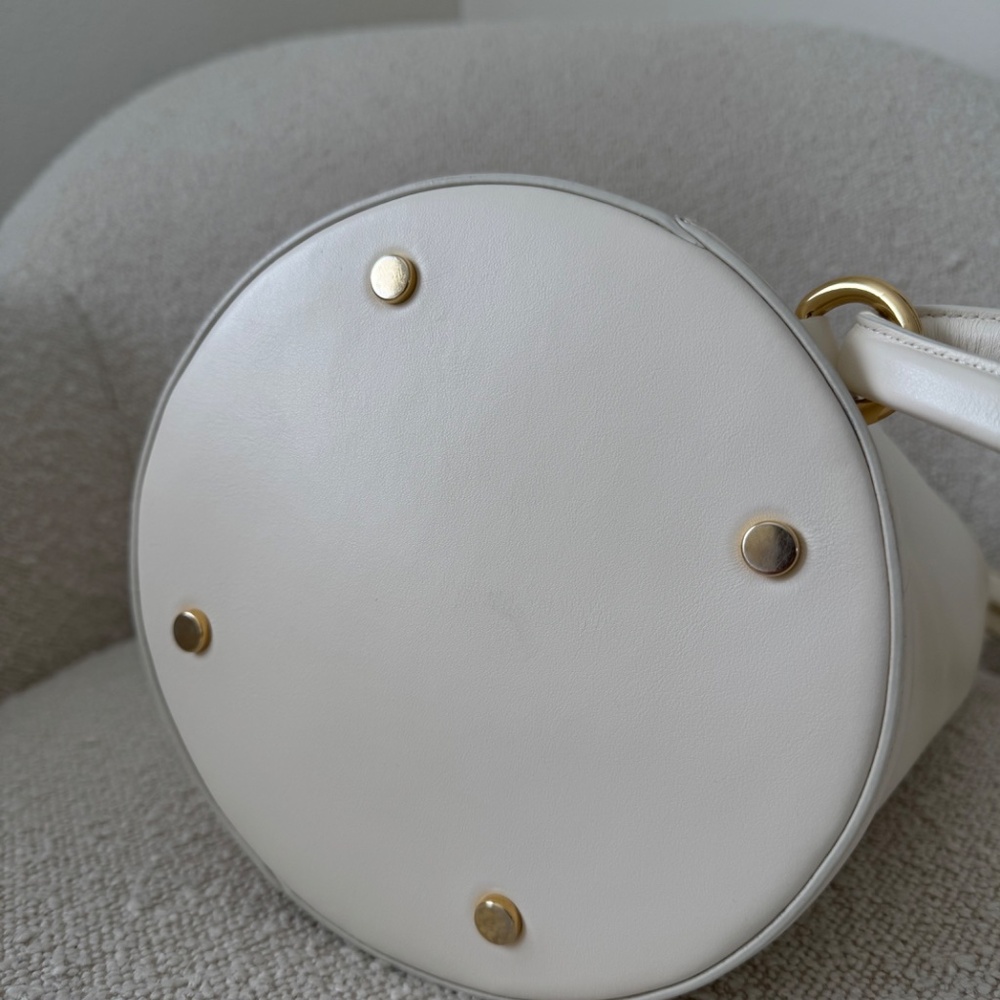 Jacquemus Le Petit Tourni Bucket Bag In Cream. Pristine! - Picture 12 of 17